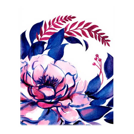 Floral Emblem - Tabletop Canvas