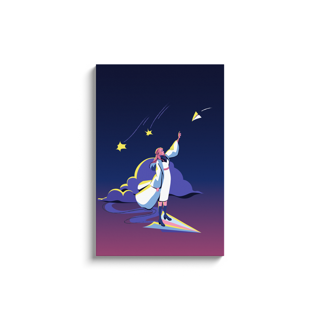 Paper Plane Part I - Canvas Wrap