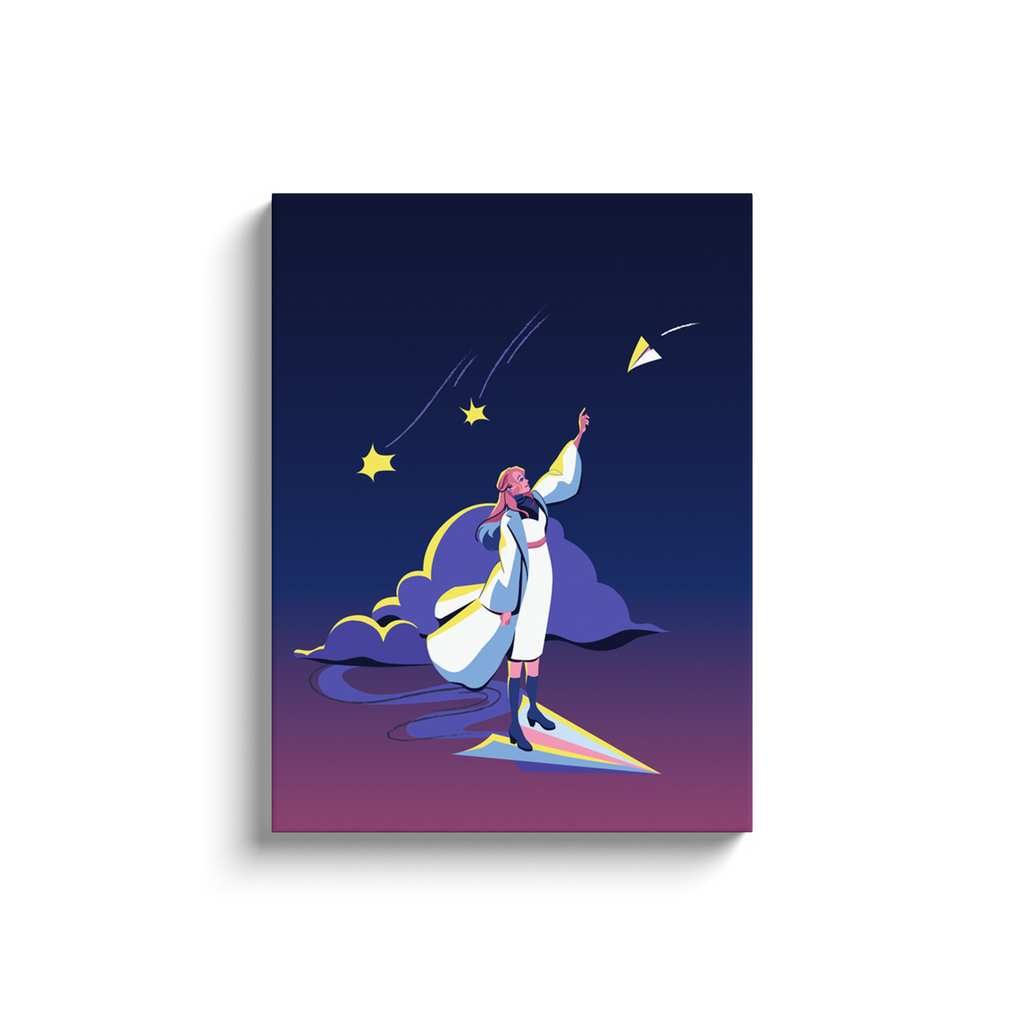 Paper Plane Part I - Canvas Wrap