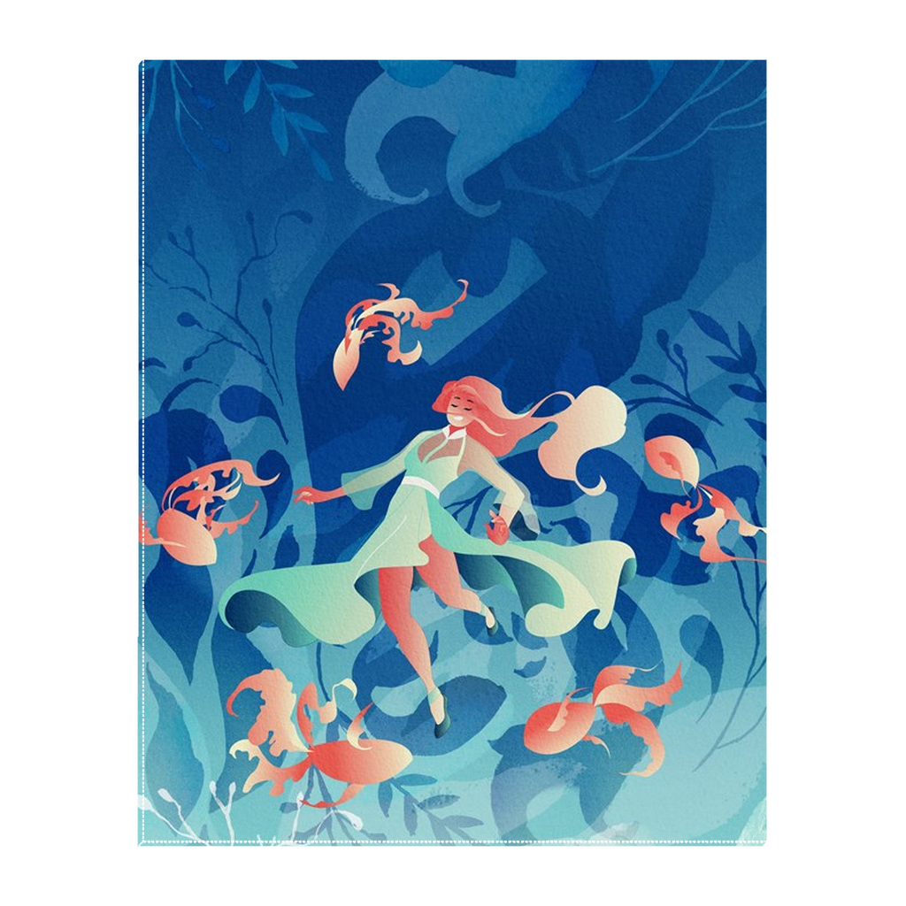 Flying Koi - Tabletop Canvas