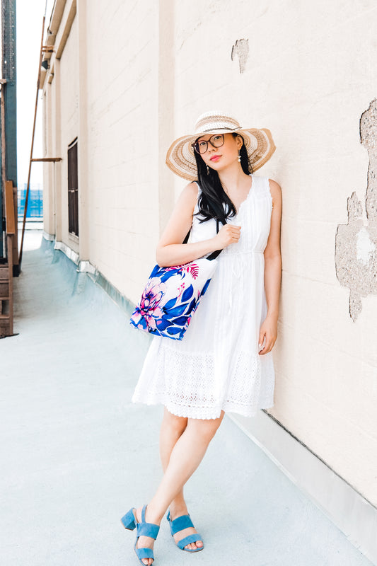 Floral Emblem - Tote Bag