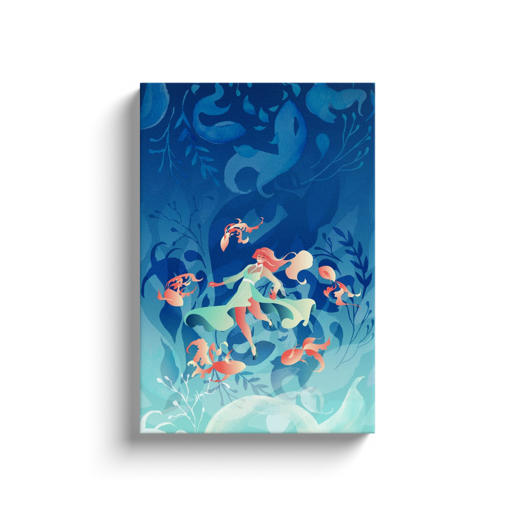 Flying Koi - Canvas Wrap