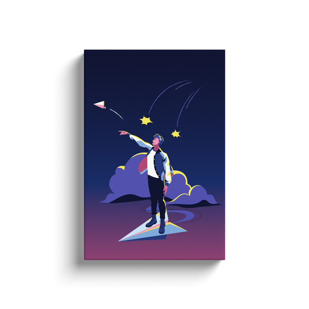 Paper Plane Part II - Canvas Wrap