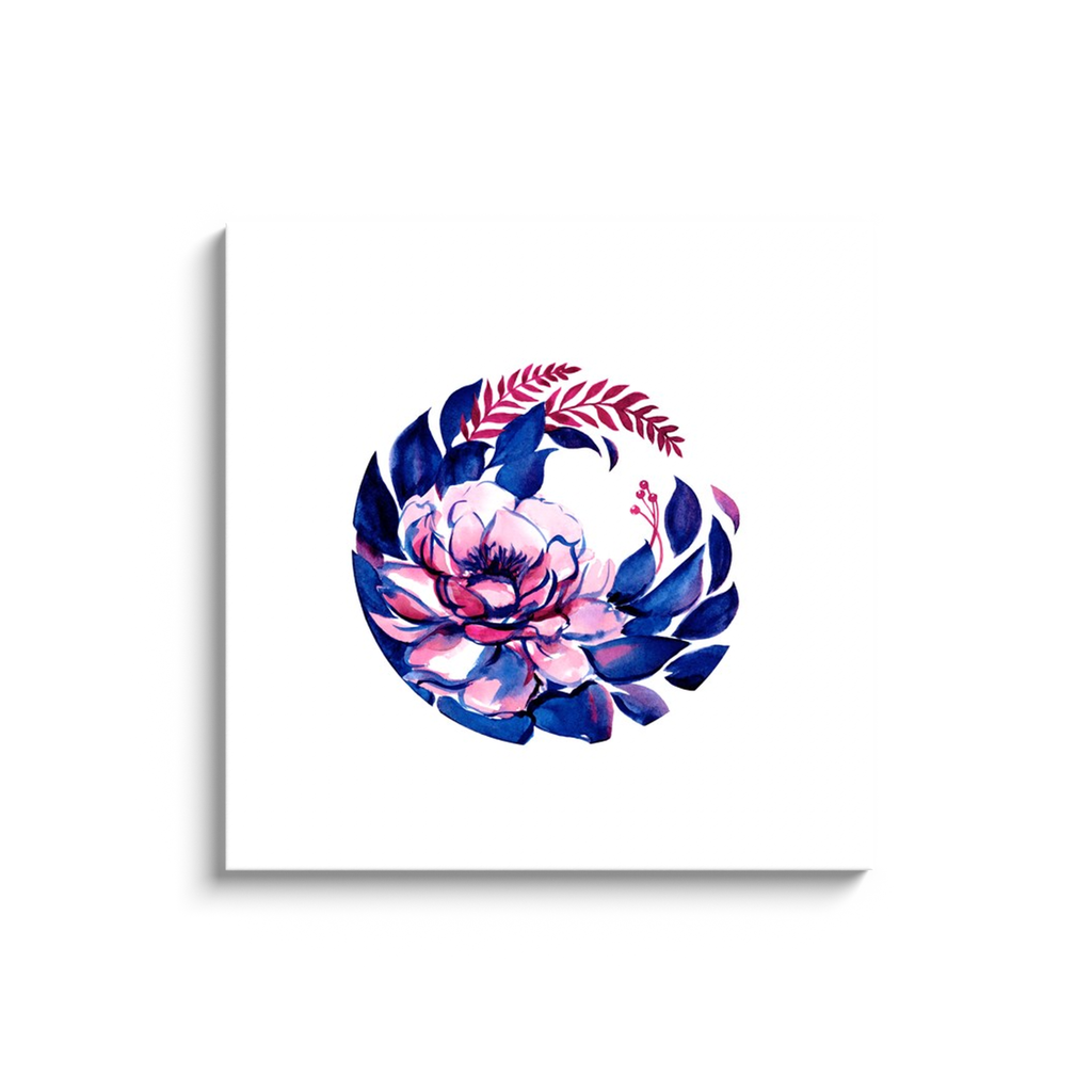 Floral Emblem - Canvas Wrap