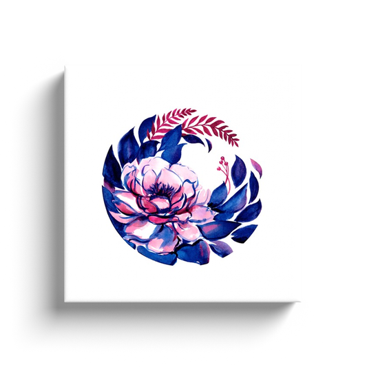 Floral Emblem - Canvas Wrap