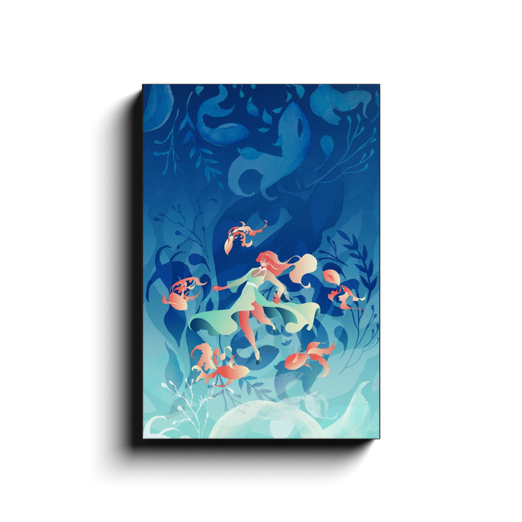 Flying Koi - Canvas Wrap