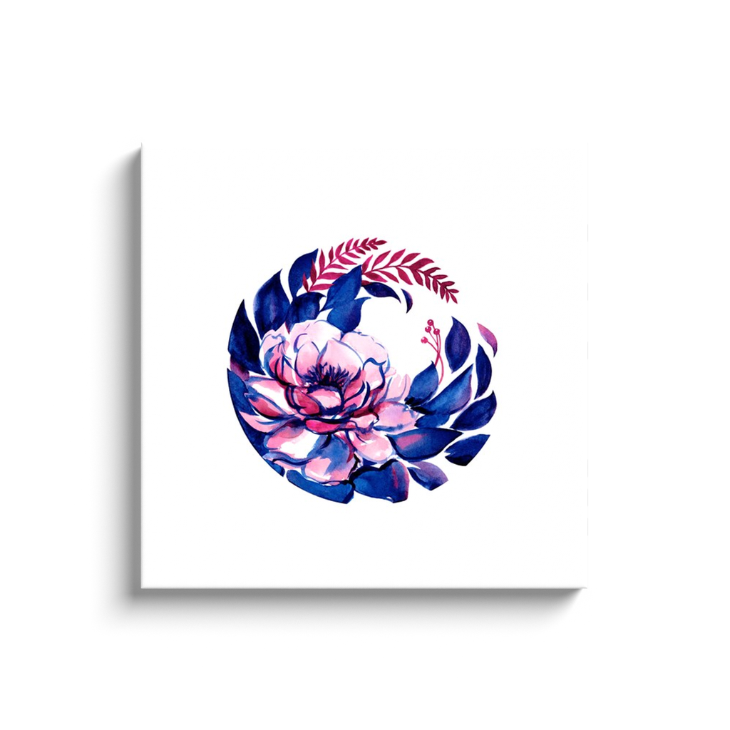 Floral Emblem - Canvas Wrap